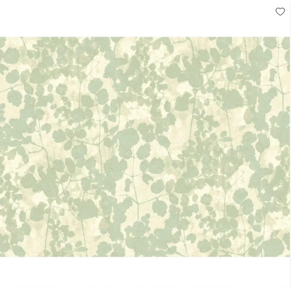 York Candice Olson Botanical Dreams Green Pressed Leaves Wallpaper 1 Roll